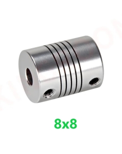 SPRZĘGŁO ELASTYCZNE SZTYWNE BEZLUZOWE MOCNE 20x25 mm OTWORY 8x8 mm NEMA