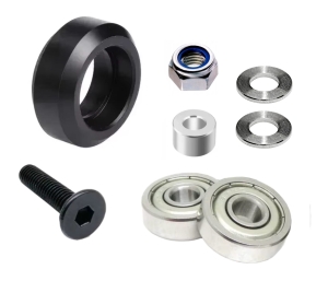 ROLKA V-SLOT VSLOT ENDER DO KARETKI DRUKAREK 3D ZESTAW  Z DYSTANSEM