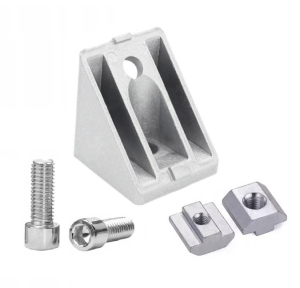 NAROŻNIK KĄTOWNIK 45 STOPNI DO PROFILI ALUMINIOWYCH 4040 8040 WPUSTY ZESTAW